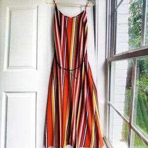 Emma & Michele Medium Striped Midi Dress